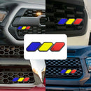 All Year Models Toyota Tacoma TRD Tundra RAV4 Tri-Color Grille Badge Emblem Car Accessories