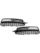 Front Lower Bumper Fog Light Cover Grill Fit AUDI A3 S3 S-Line 2013-2016