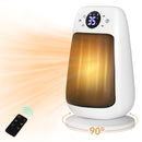 Space Heater with Adjustable Thermostat 1500W PTC Ceramics Desktop Heater touch screen with remote control