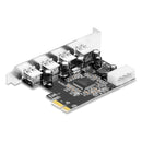 HUB PCIE to USB 2.0 Expansion Card Moschip Adapter Card Large 4PIN Power Supply