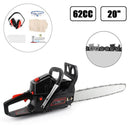 52cc Chain Saw 20inches Bar Powered Engine 2 Cycle Gasoline Chainsaw Orange