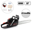 52cc Chain Saw 20inches Bar Powered Engine 2 Cycle Gasoline Chainsaw Orange
