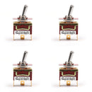 4Pcs 2 Terminal 3Pin ON-ON 15A 250V Toggle Switch Boot SPDT Industrial Grade