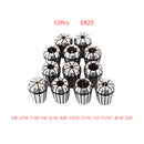 12Pcs ER25 Spring Collet 1/8"-5/8" For CNC Milling Lathe Tool Workholding