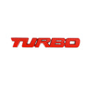 Metal 3D Turbo Logo Car Emblem Badge Sticker Trunk Bumper Decal Silver Generic