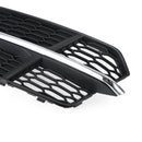 Front Bumper Lower Grille Grill Fit Audi A6 C7 S-Line 2016-2018 Black Chrome Generic