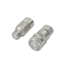 1/2" NPT Pair Hydraulic Flat Face Quick Coupler Skid Steer For Bobcat ISO 16028