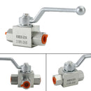 3 Way Hydraulic Ball Valve 1/4"/3/8"/1/2" NPT Female High Pressure Ball Valve
