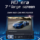 7" 1Din Telescopic Touch Screen Car Radio Stereo MP5 Player BT/USB/AUX w Camera