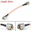 5x 20cm RG142 Cable PL259 UHF Male To UHF Male For Car Radio Antenna Pigtail 8in