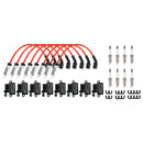 1999 - 2006 Chevrolet Silverado 1500 8 Pack Square Ignition Coil & Spark Plug Wire 12556893 12558693 12570553 3859078 38590782 521618