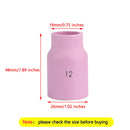 5pcs Large Gas Lens Ceramic Cup 53N87