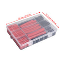 300Pcs Heat Shrink Tubing Kit 3:1 Ratio Dual Wall Adhesive Lined Kit Black Red