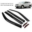 Toyota Highlander 2001-2007 Car Window Sun Rain Guard Visors Kit 6PCS