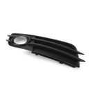 2 X Front Bumper Black Fog Light Grille Cover For Audi A4 S-LINE S4 2008-12 Generic