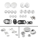 18x CNC ALUMINUM SIDE FRAME COVER CAPS PLUGS Fit for BMW R1200GS 2013-2019 Generic