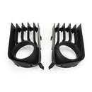 2pcs Bumper Fog Light Grille Grill Trim Cover Fit Toyota Prius 2004-2009 05 06 07 08 Black Generic