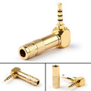 4PCS 2.5mm 4 Pole TRRS Mini Audio Male Plug Right Angle 90¡ã Connector Gld