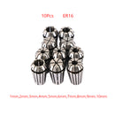 9Pcs/12PCS/10Pcs/ ER16 Spring Collet Set For CNC Milling Lathe Machine