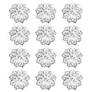 6-12PCS Napkin Rings Flower Napkin Holder Napkin Buckle