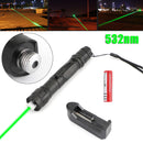 100Miles Astronomy 532nm Green Laser Pointer Visible Beam Pen Star Cap+Batt