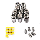 10Pcs ER16 Spring Collet Set For CNC Milling Lathe Tool Engraving Machine Steel