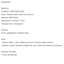 Windshield Windscreen Wind Shield Protector for KAWASAKI Z1000SX 2020-2023 Generic