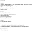 Windshield Windscreen Wind Shield Protector for KAWASAKI Z650 20+ Generic