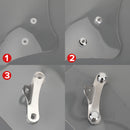 Universal ABS Plastic Motorcycle Windshield Windscreen with Mounting Kit Generic