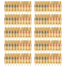 100 Pcs Gold Plated RCA Plug Audio Male Connector W Metal Spring