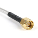 10Pcs SMA Male to SMA Male RF Extension Coax Pigtail Semi-Rigid Cable RG402 30cm