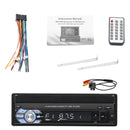 7" 1Din Telescopic Touch Screen Car Radio Stereo MP5 Player BT/USB/AUX w Camera
