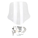 Universal ABS Plastic Motorcycle Windshield Windscreen with Mounting Kit Generic
