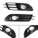 Front Bumper Lower Fog Light Grills Left+Right For Audi A6 C7 2012-2015 Generic