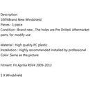 ABS Double Bubblendscreenndshield Fit For Aprilia RSV4 2009-2014 Generic