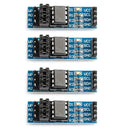 4¡Á AT24C256 I2C Interface 256k Bits EEPROM Memory Module 8P Chip Holder