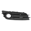 2 X Front Bumper Black Fog Light Grille Cover For Audi A4 S-LINE S4 2008-12 Generic