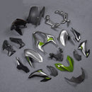 Fairing Fit for Kawasaki Z900 2017-2019 Silver Green Injection Plastic Bodywork