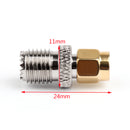 10Pcs SMA Male Plug To Mini UHF Female Jack Plug Straight RF Coaxial Adapter 50Ω