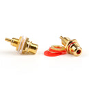 10 Pcs Gold Plated RCA Jack Panel Mount Chassis Socket Connector