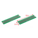 20x Double Side 2x8cm Prototype PCB Board Universal Printed Circuit Board 1.6mm