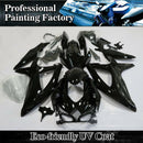 Fairing Injection Plastic Kit Glossy Black Fit For Suzuki GSXR600/750 2008-2010 Generic