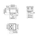 20PCS IEC320 C14 3 Pin Male Power Socket W/Fuse 10A 250V For Boat DIY AC-001D2