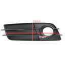 2 X Front Bumper Black Fog Light Grille Cover For Audi A4 S-LINE S4 2008-12 Generic
