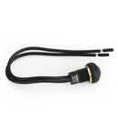 5Pcs Waterproof Push Button Switch Self-Locking Industrial Grade w/Wire Black