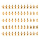 60 Pcs Gold Plated RCA Female Jack Panel Mount Chassis Socket Red Black