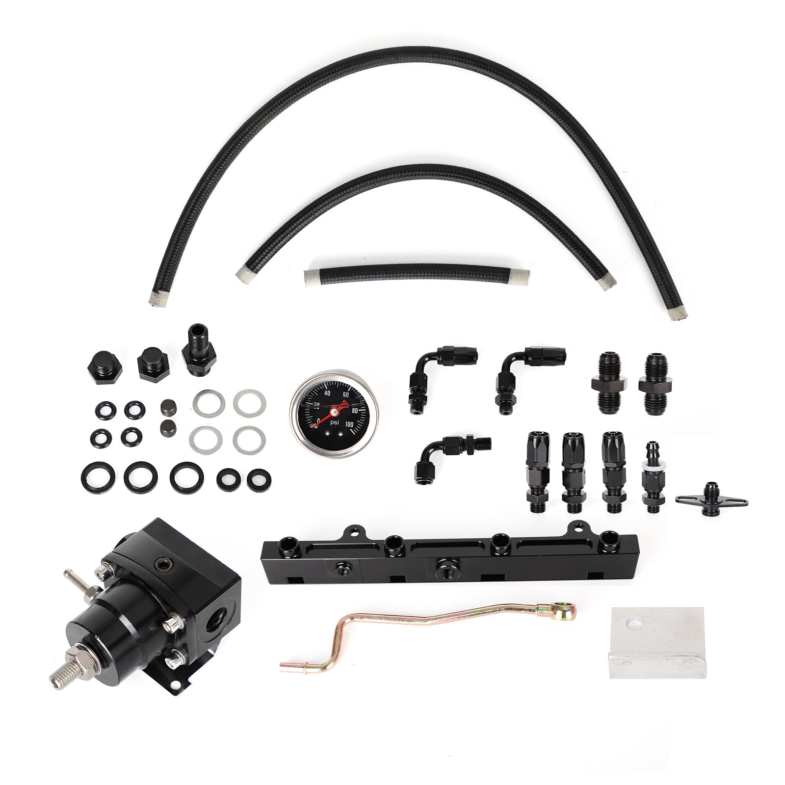 K-Series Tucked Fuel Line System Kit - AN6 Lines For K20/K24 Swap In Civic EG/EK/DC2 Integra