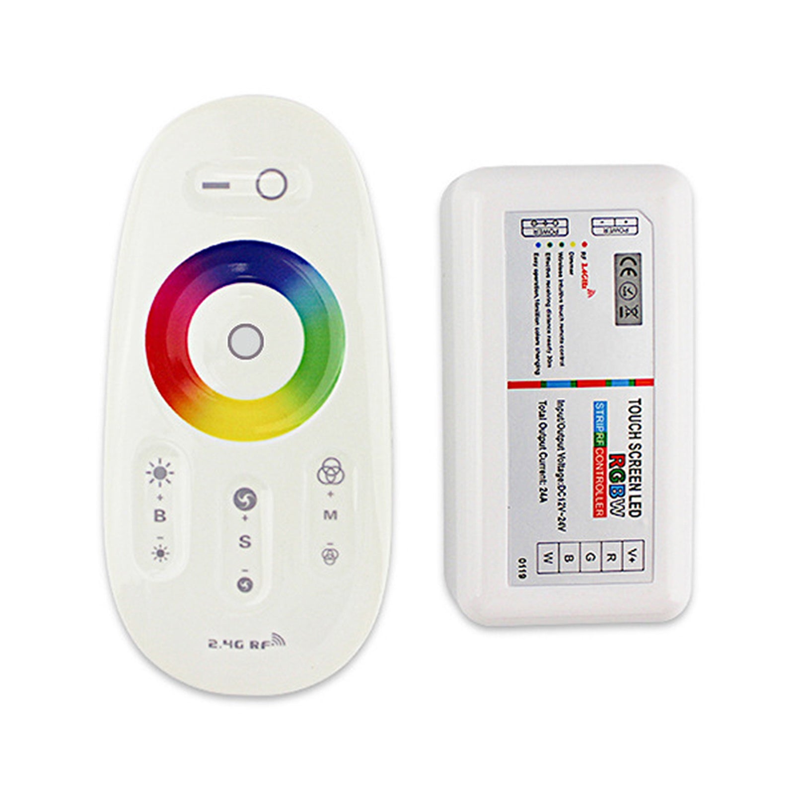 2.4G Touch RF Control Remote Controller For DC 12-24V RGBW LED Light S