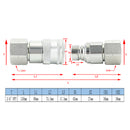 3/4" NPT Pair Hydraulic Flat Face Quick Coupler Skid Steer For Bobcat ISO 16028