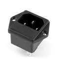 20PCS IEC320 C14 3 Pin Male Power Socket W/Fuse 10A 250V For Boat DIY AC-001C2